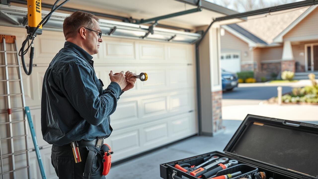 How do you fix a garage door that came off track?