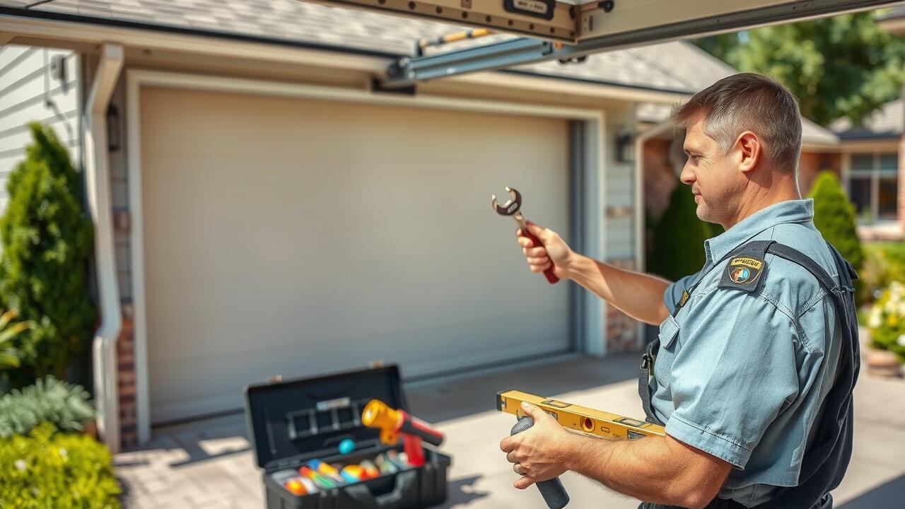 How do you fix a garage door that is off track?